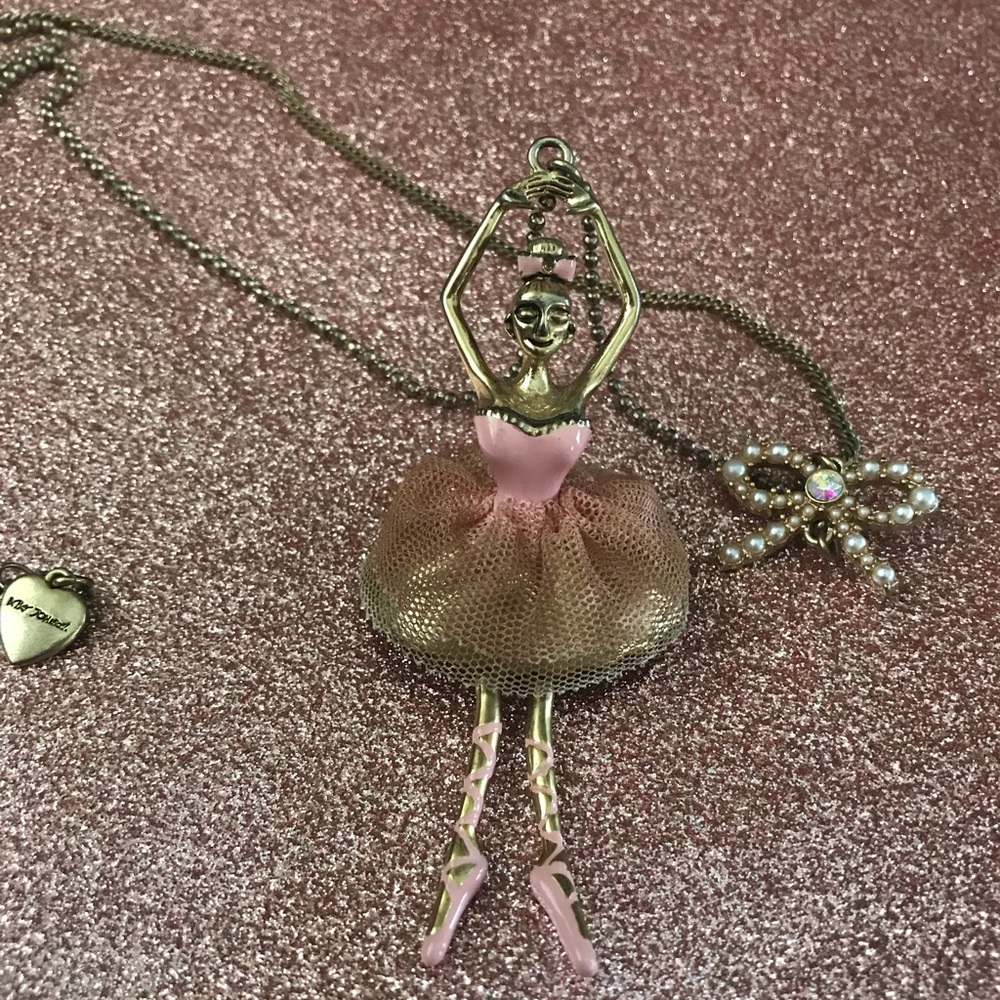 Betsy Johnson Ballerina Necklace